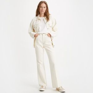 Levi’s 70s high flare jeans in cream